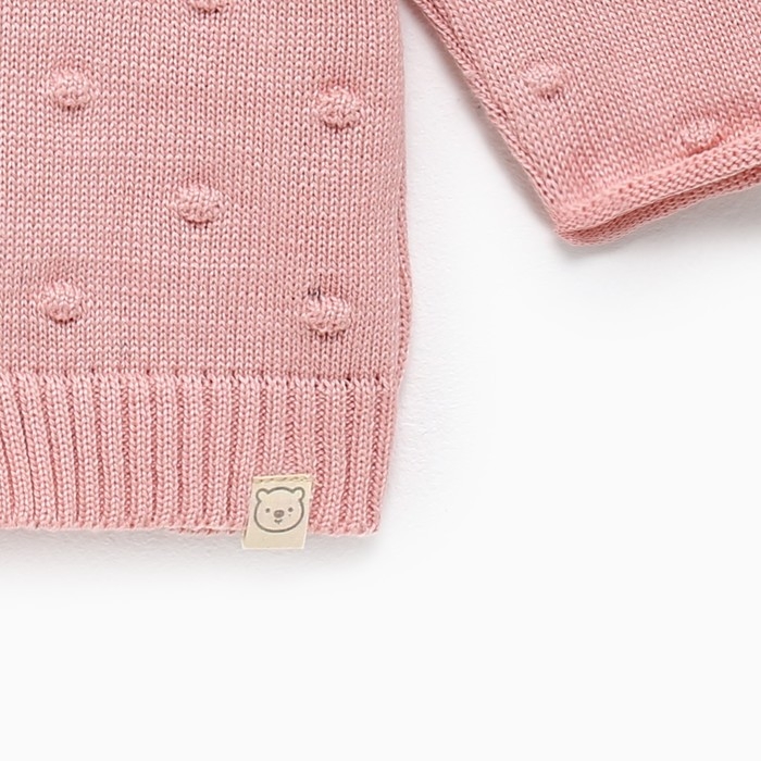 Кардиган вязаный Крошка Я, рост 80-86 см, цвет розовый Кардиган вязаный Крошка Я, рост 80-86 см, цвет розовый