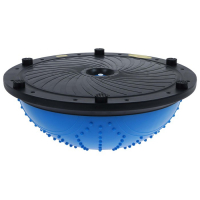 Полусфера BOSU гимнастическая ONLYTOP, массажная, с насосом, 46х20 см, цвет синий