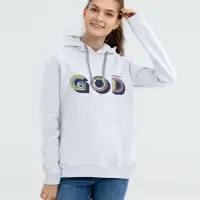 Толстовка с капюшоном &laquo;Новый GOD&raquo;, белая, размер S