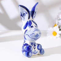 Сувенир &laquo;Осёл&raquo;, большой, 13 см, гжель