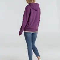 Толстовка с капюшоном унисекс Hoodie, фиолетовый меланж, размер S
