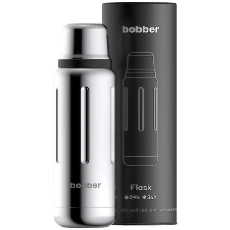 Термос Flask 470, вакуумный, стальной зеркальный Термос Flask 470, вакуумный, стальной зеркальный