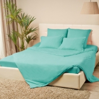 Простыня на резинке &laquo;Купу-купу&raquo;, 180х200х20 см, бирюза, трикотаж