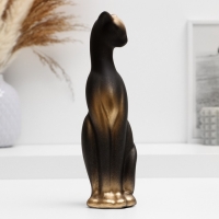 Фигура "Кот стоит" черный, 21см