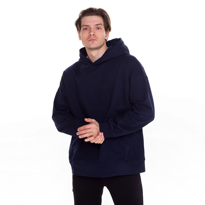 Худи мужское НАЧЁС, цвет тёмно-синий, размер 50