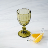 Набор бокалов для вина стеклянный Magistro &laquo;Ла-Манш&raquo;, 250 мл, 9&times;15,2 см, 6 шт, цвет зелёный