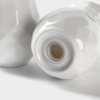 Набор для специй керамический &laquo;Эстет. Герда&raquo;, 2 предмета: солонка, перечница, цвет белый