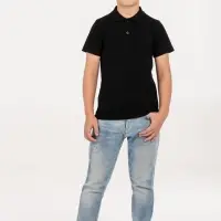 Рубашка поло детская Virma Kids, черная, 14 лет