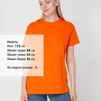 Футболка унисекс T-bolka 160, оранжевая, размер L