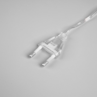 Гирлянда &laquo;Нить&raquo; 5 м роса с насадками &laquo;Шарики&raquo;, IP20, нить серебристая, 50 LED, 8 режимов, свечение мульти, 220 В