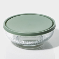 Набор стеклянных салатников с крышкой Lav &laquo;Токио&raquo;, 2,6/1,5/0,8 л, 3 шт