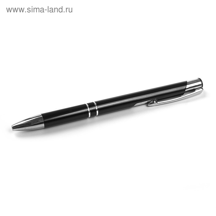 Ручка шариковая автоматическая, 0.5 мм, стержень синий, чёрный корпус Ручка шариковая автоматическая, 0.5 мм, стержень синий, чёрный корпус