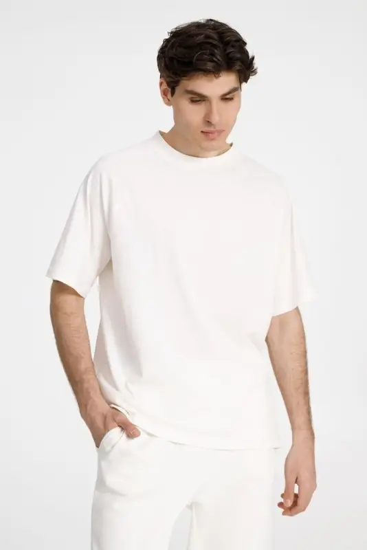 Футболка унисекс T2, молочно-белая, размер XS/S