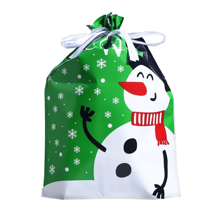 Новый год. Пакет подарочный с завязками, Новый год. Пакет подарочный с завязками, "Бенгальские огни", 29х43 см.