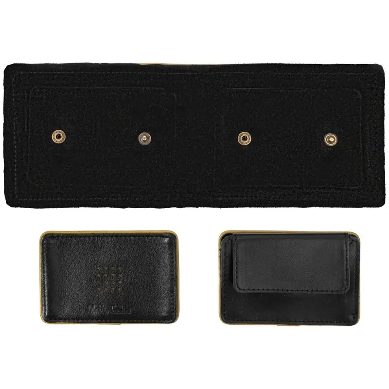 Кошелек Partinico, черный с золотистым Кошелек Partinico, черный с золотистым