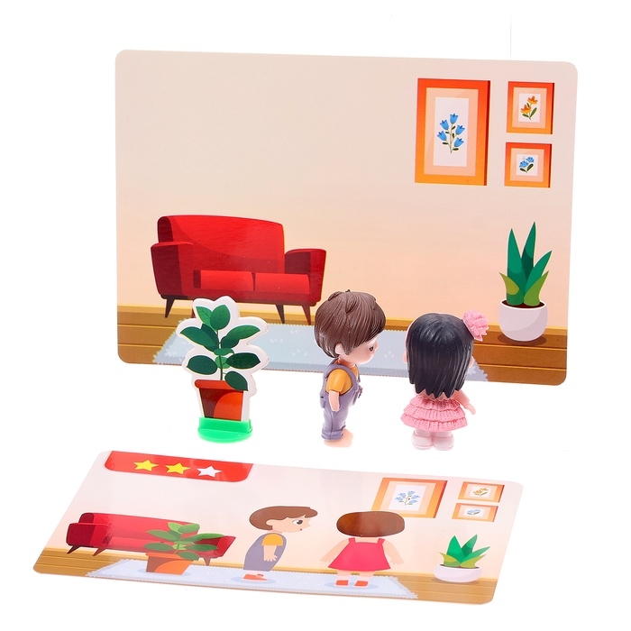 Развивающий набор &laquo;Кто где стоит? Ориентируемся в пространстве&raquo;