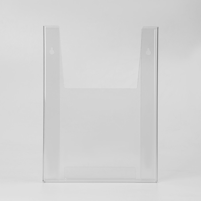 Настенная подставка А4 объемная, 22&times;3&times;30 см, оргстекло 2 мм, В ЗАЩИТНОЙ ПЛЁНКЕ
