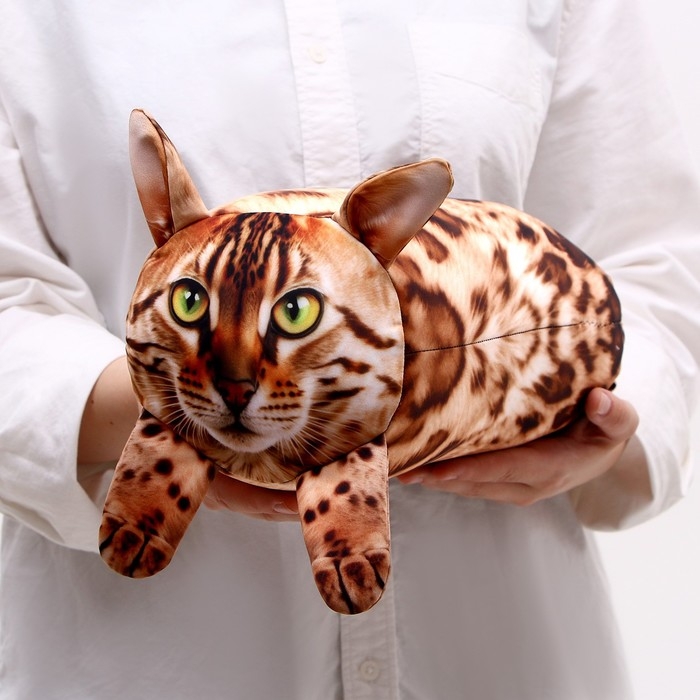 Антистресс подушка, кот &laquo;Бенгал&raquo;