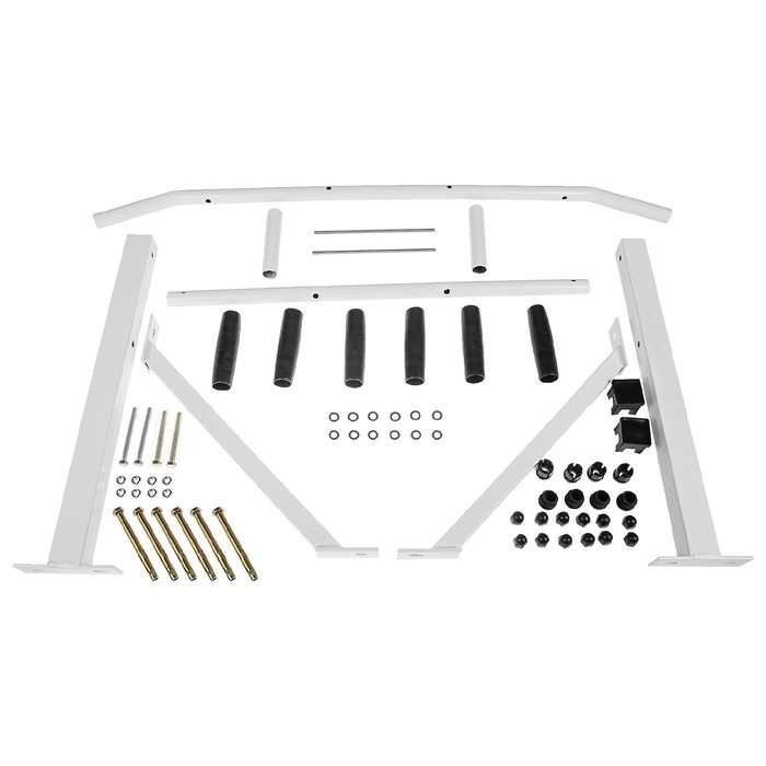 Турник настенный, трёххватный, цвет белый Турник настенный, трёххватный, цвет белый