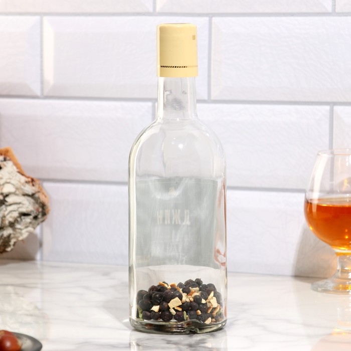 Набор из трав и специй для приготовления настойки Набор из трав и специй для приготовления настойки "Джин" с бутылкой 0,5 л