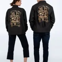 Ветровка John Steampunk, черная, размер M