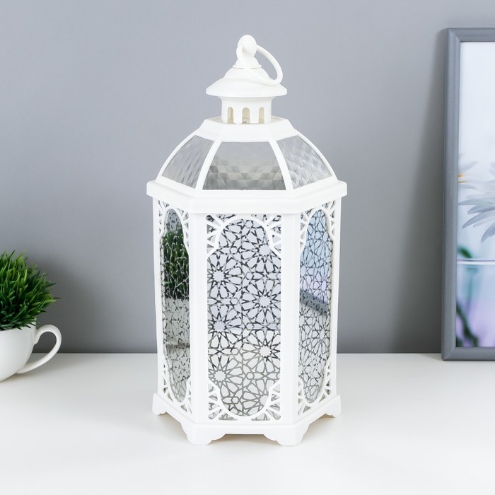 Ночник 48129/1 батарейки 3хААА белый 14х16х32 см RISALUX Ночник 48129/1 батарейки 3хААА белый 14х16х32 см RISALUX