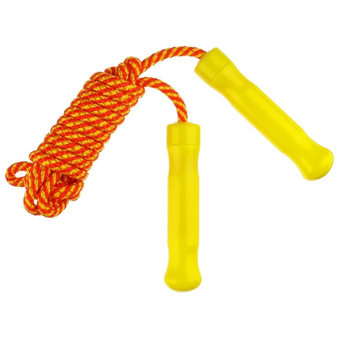 Скакалка ONLYTOP, 2,6 м, цвета МИКС Скакалка ONLYTOP, 2,6 м, цвета МИКС