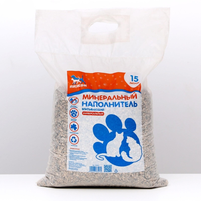 Наполнитель минеральный впитывающий Наполнитель минеральный впитывающий "Пижон" универсальный, 15 л