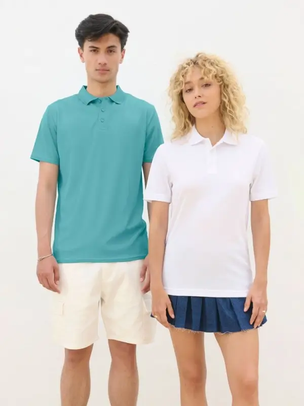 Рубашка поло унисекс Pitcher, ярко-бирюзовая, размер XS