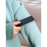 Щётка для одежды складная, 0,6&times;3,5&times;9,5 см, цвет чёрный