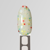 Гель лак для ногтей, &laquo;MILK GLITTER&raquo;, 3-х фазный, 8мл, LED/UV, цвет (06)