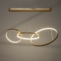 Светильник BayerLux "Ринго" 3хLED 90Вт 4000К золото 78х50х100 см Светильник BayerLux "Ринго" 3хLED 90Вт 4000К золото 78х50х100 см