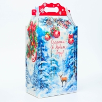 Новый год. Подарочная коробка Новогодняя Корпоратив "Мечта" с анимацией 20,3 х 12,3 х 41 см. Новый год. Подарочная коробка Новогодняя Корпоратив "Мечта" с анимацией 20,3 х 12,3 х 41 см.