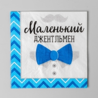 Гендер-пати. Cалфетки бумажные &laquo;Маленький джентльмен&raquo;, 25х25 см, набор 20 шт.