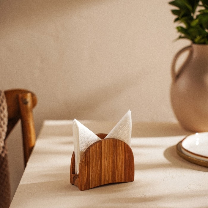 Салфетница из дуба Sima-Land Home, 12&times;9 см