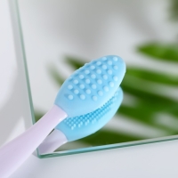 Массажер, щёточка для очищения пор &laquo;Время думать о себе&raquo;, 14,5 х 1,8 см