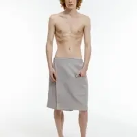 Банный набор Great Heat Therapy, мужской, светло-серый Банный набор Great Heat Therapy, мужской, светло-серый