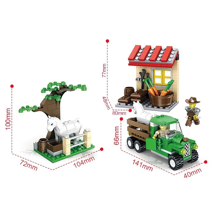 Конструктор Ферма &laquo;Конюшня&raquo;, 247 деталей