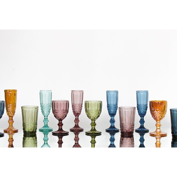 Бокал из стекла Magistro «Ла-Манш», 250 мл, 8×15,5 см, цвет янтарный Бокал из стекла Magistro «Ла-Манш», 250 мл, 8×15,5 см, цвет янтарный