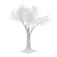 Ночник "Перья" LED белый 17x18x35 см Ночник "Перья" LED белый 17x18x35 см