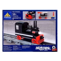 Конструктор «ЖД. Паровоз», с запуском, 58 деталей Конструктор «ЖД. Паровоз», с запуском, 58 деталей
