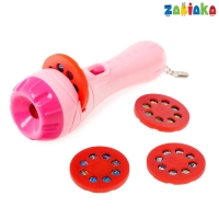 Проектор-фонарик &laquo;Весёлый проектор&raquo;, 4 слайда , 32 картинки, МИКС