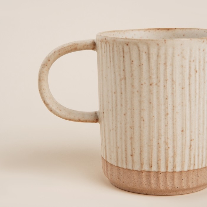 Набор кружек керамических SL Home &laquo;Виенто&raquo;, 350 мл, цвет бежевый