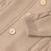 Комбинезон детский с шапочкой вязаный MINAKU, рост 86-92, цвет коричневый