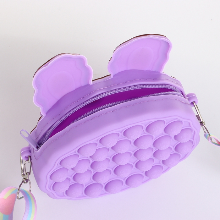 Сумка детская на молнии &laquo;Выбражулька&raquo;, цвет сиреневый