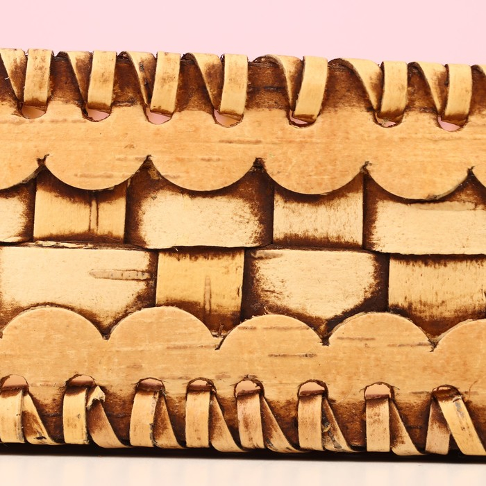 Сухарница &laquo;Плетёнка&raquo;, 21&times;12&times;5 см, береста