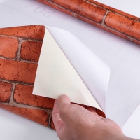 Пленка самоклеящаяся Кирпич коричневый 10м*45см Пленка самоклеящаяся Кирпич коричневый 10м*45см