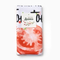 Полотенце Доляна Tomato 40х60&plusmn;3см, 100% пэ, микрофибра