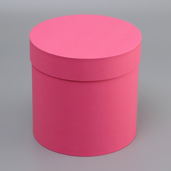 Шляпная коробка розовая, 18 х 18 см