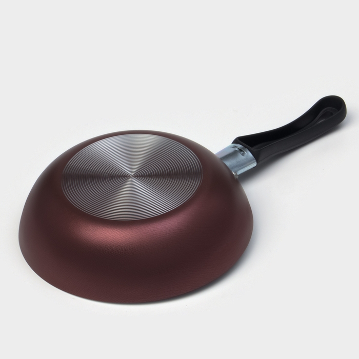 Сковорода Доляна Promo, d=16 см, пластиковая ручка, антипригарное покрытие, цвет бордовый Сковорода Доляна Promo, d=16 см, пластиковая ручка, антипригарное покрытие, цвет бордовый